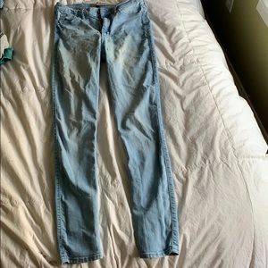 Hollister light washed hi rise super skinny jeans